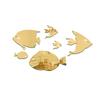 3D Effect Fish School Wall Sticker Mirror Finish Removable Adhesive 3D Fish Wall Art Tile Decal Style Under The Sea Theme
