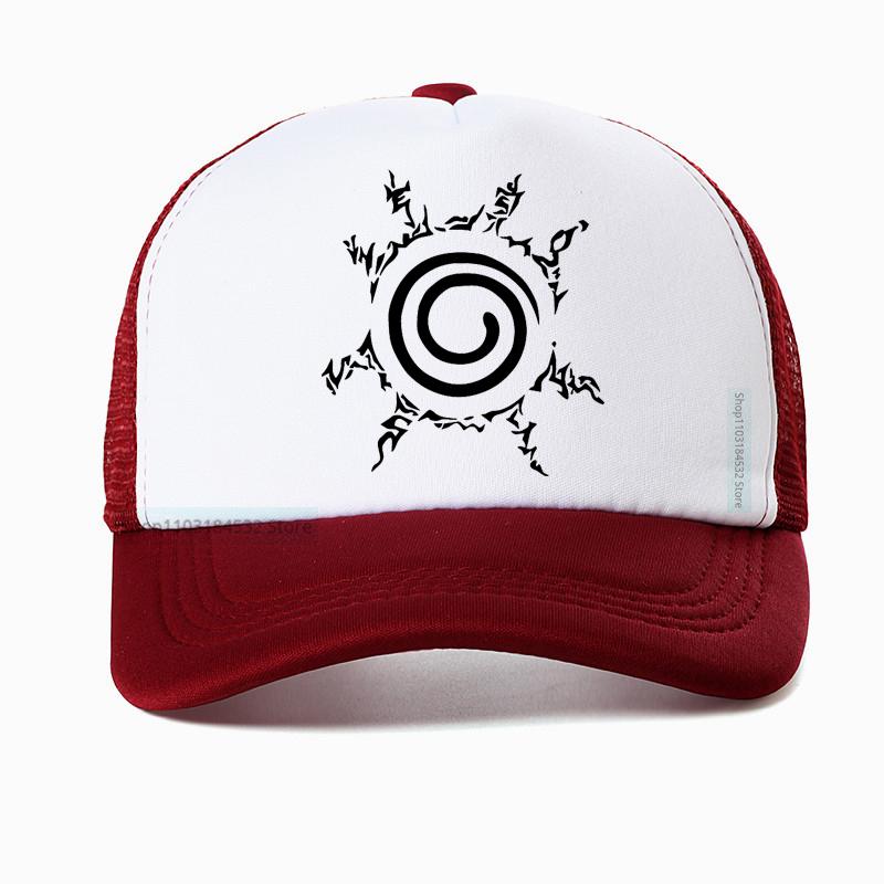 Anime Hokage Uzumaki NARUTO Kurama Kyuubi Cosplay Hat Kyuubi Kurama Gossip Seal Baseball Cap Summer Unisex Mesh Net Caps