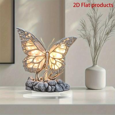 Elegant Acrylic Bohemian Butterfly Desk Decoration, Perfect for Home, Office or Bedroom Atmosphere