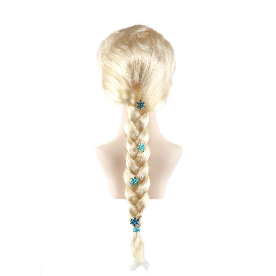 Gefrorene Prinzessin Elsa Cosplay Anime-Stil Perücke Hellblonde Perückenkappe