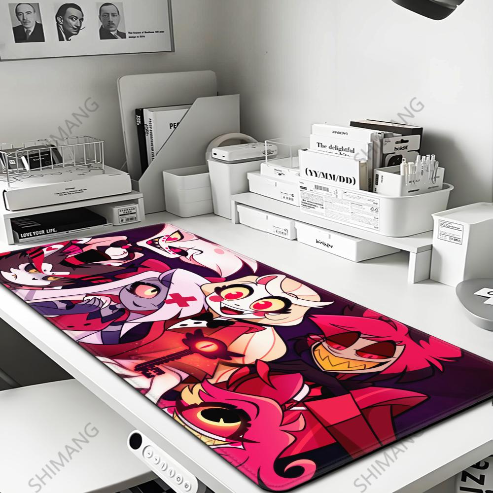 HD XXL Anime Gaming Mouse Pad Rug Hazbin Hotel XCM Game Computer PC Accessories Tabletop Keyboard Pads Coaster Gamer Carpet