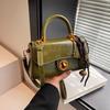 Ielgy Autumn Winter Portable Commuter Bag Trendy Retro Small Square Bag All-Match Multifunctional One-Shoulder Messenger