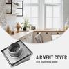 Zuverlässiges 100mm Wand-Luftauslassgitter, aus Edelstahl, verbessert die Hausbelüftung, Wind- und Regenschutz
