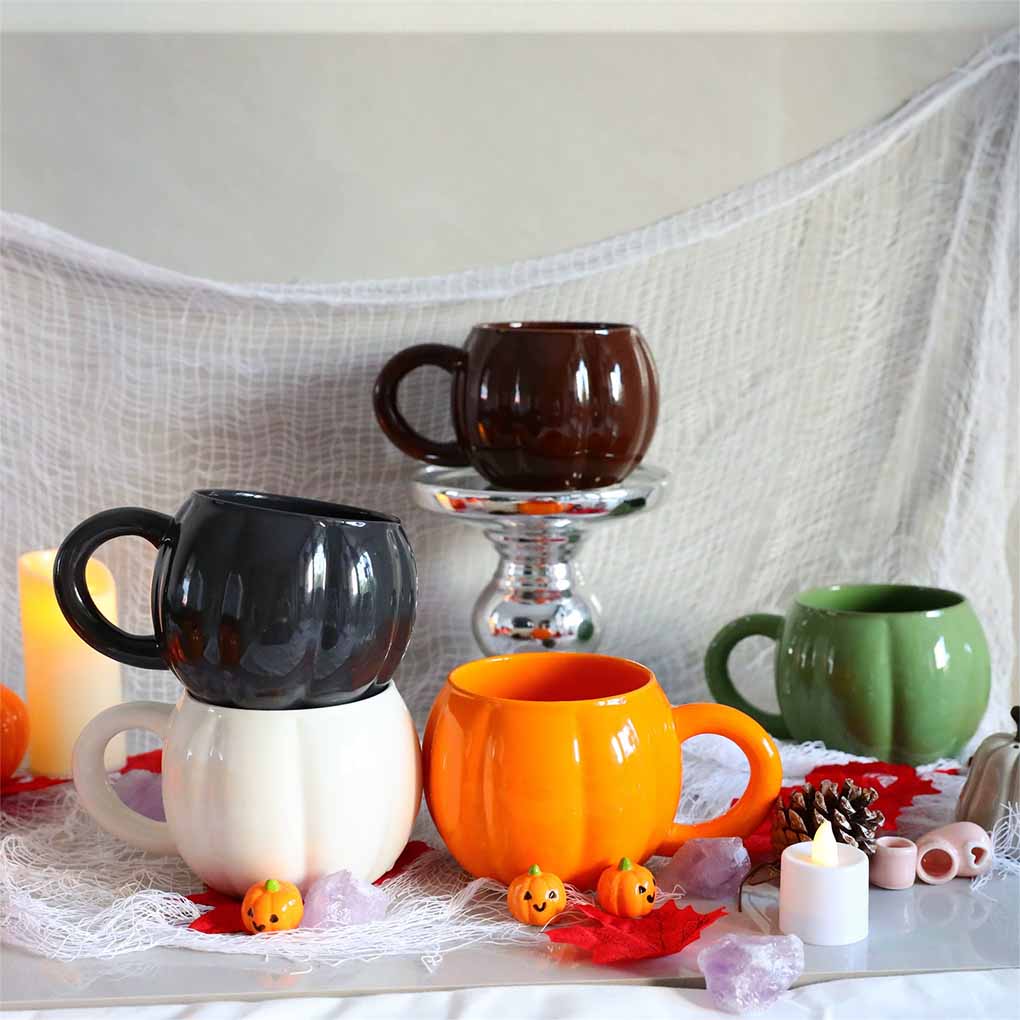 Pumpkin Mug, Pumpkin Pumpkin Coffee Large Capacity, Smooth Surface, Clean, Suitable Gifts, Christmas Gifts, Gifts