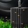 Didelis akvariumo kempininis filtras žuvų bakui Oro siurblys Skimeris Biocheminis kempininis filtras su terpės rutuliukais Begarsis putplasčio akvariumo filtras