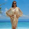 Women's Tassel Cardigan Beach Cover-Up Shawl: Sun Protection Bikini Cover, European & American Style, Hollow Out Design