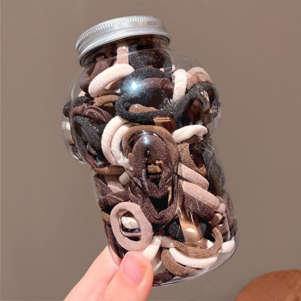 100ks/krabice Sponky do vlasů Elastické gumičky do vlasů Příslušenství do vlasů Držák na culík Gumičky Dámské