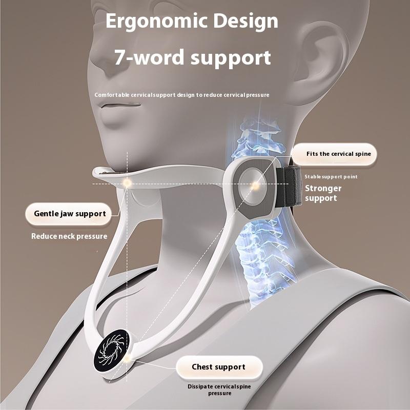 Minerve réglable Soutien cervical Col pour l'étirement du cou Correcteur de posture et soulagement de l'inconfort de l'épaule