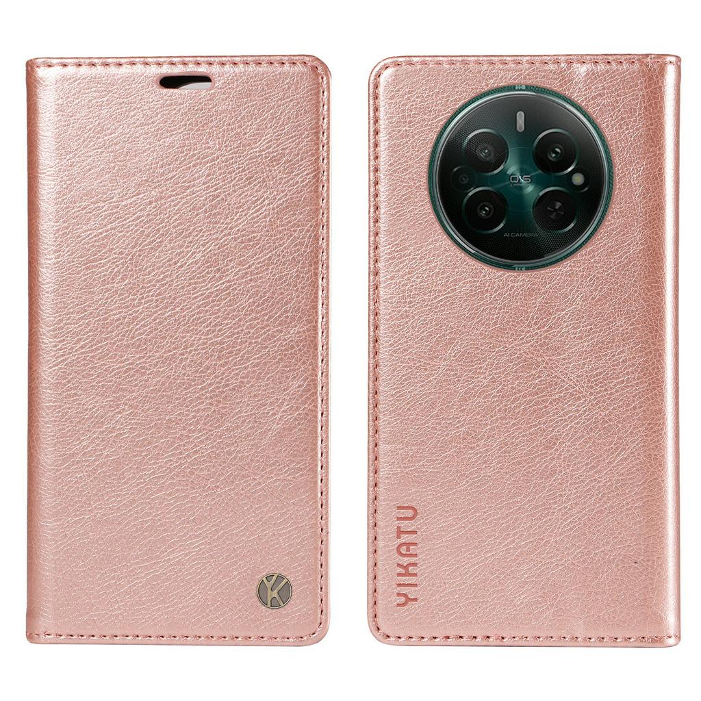 YIKATU YK-006 For Realme 12 4G/12+ 5G Case Drop-Proof Leather Card Holder Phone Protective Cover
