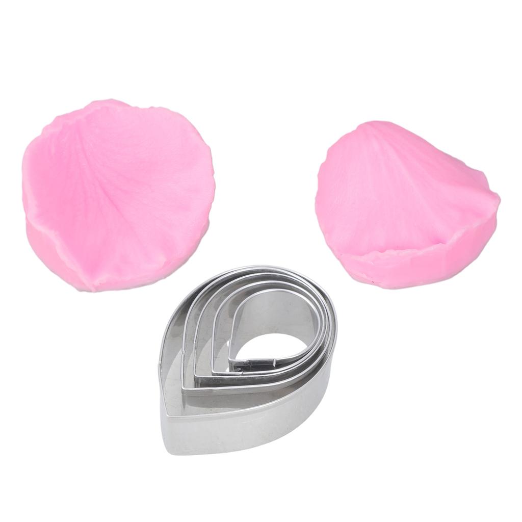 Peony Petals Veiner Molds for Sugarcraft and Fondant Cake Decorating Tool Stainless Steel Dessert Baking Mould