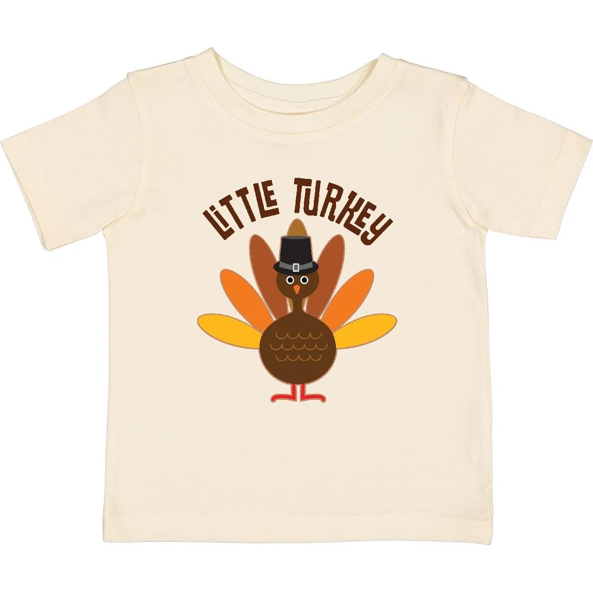 Inktastic Little Turkey Thanksgiving Baby T-Shirt Babys 1st First Holiday Dinner 100