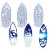 Flexible Silicone Mold Surfboard Shaped Wall Decorations Mould Epoxy Resin Moulds Jewelry Tool for Craft Enthusiasts