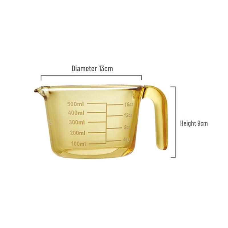 Visions Corning Amber Glass Measuring Cup