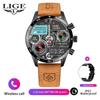 Men's Large-Screen Round Dial Smartwatch with Multi-Functionality and Bluetooth Calling