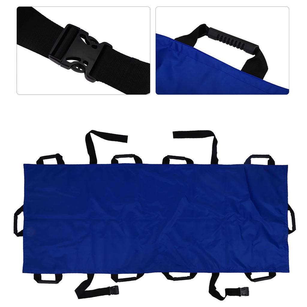 Portable 10 Handles Oxford Cloth Household Stretcher Foldable Patient Transport Soft Stretcher
