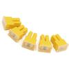60A 32V Female PAL Car Auto Link Slow Blow Fuse Block Yellow 5pcs Stylish Design