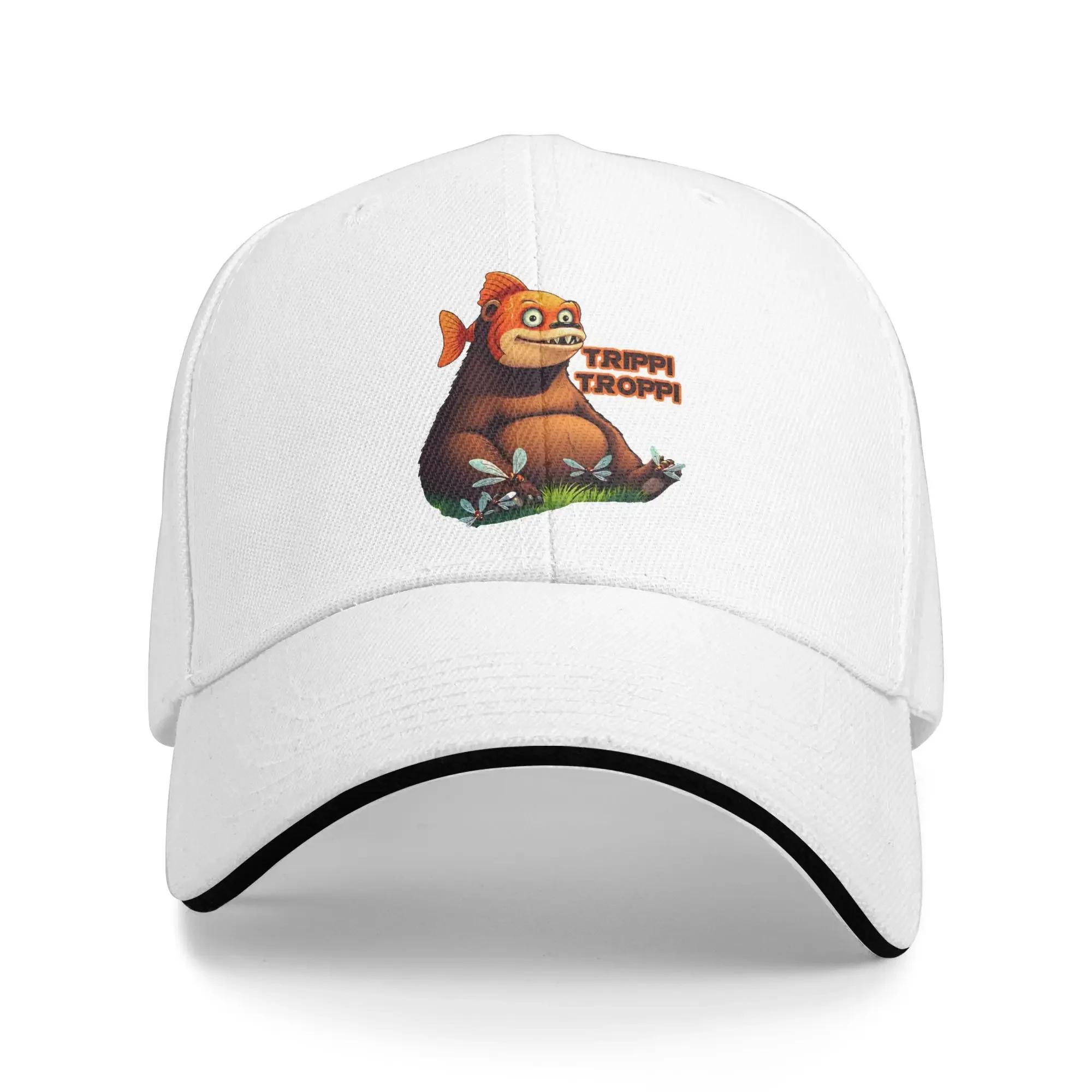 

Кепка Бейсболка Trippi Troppi Fish Bear Мультяшная Итальянский Мем Мозголом Hip Hop Кепки Весенняя Мода Для Улицы Тренажерного Зала Бейсболки Унисекс One Size