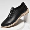 Classic Brand Men's Genuine Leather Shoes Simple Casual Shoes Men's Driving Shoes Soft Soles Men's Office Business Shoes