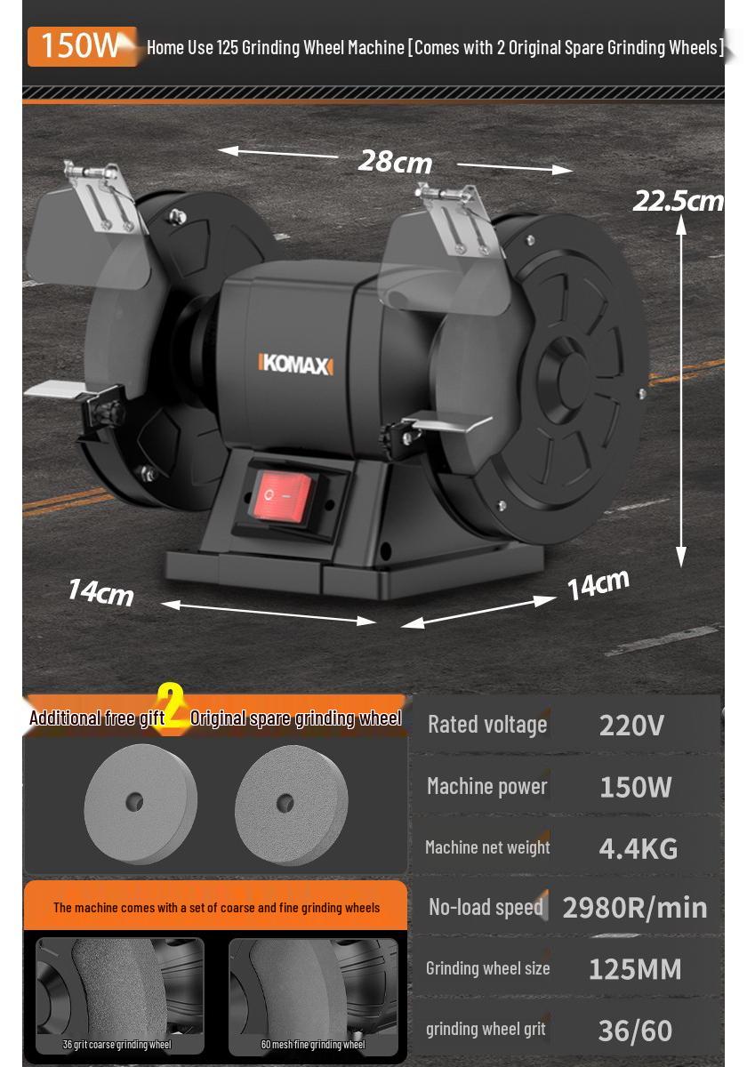 Compact Electric Knife Sharpener, Polisher & Grinder with Protective Cover