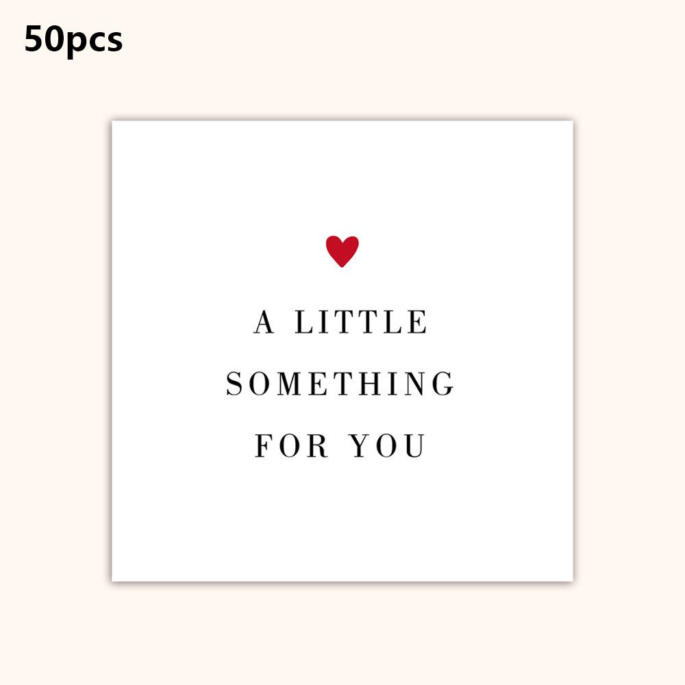 

50 шт. Квадратные минималистичные карточки благодарности, Мини-карточки признательности на все случаи жизни для упаковки подарков, Декора для бизнеса или свадьбы