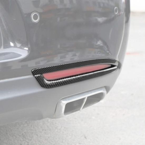 Car Rear Fog Light Lamp Cover Trim For Chrysler 300 2015- Accessories Carbon