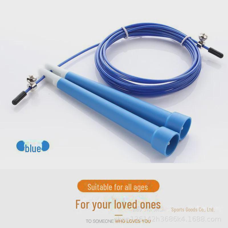High-Speed Steel Skipping Rope for Students' Fitness and Exam Prep: Great for Indoor & Outdoor Use and Weight Training.