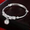 Braccialetto per Bambino Placcato Argento Campanellino Bracciale Regalo per Neonato Ragazzi Ragazze Battesimo Infantile Regalo di Compleanno
