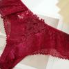 TERMEZY Sexy ve vodě rozpustná krajka Dámské Kalhotky Duté G Strings Vyšívaná tanga Nízký pas Polovinuté bokové bikiny ve tvaru T