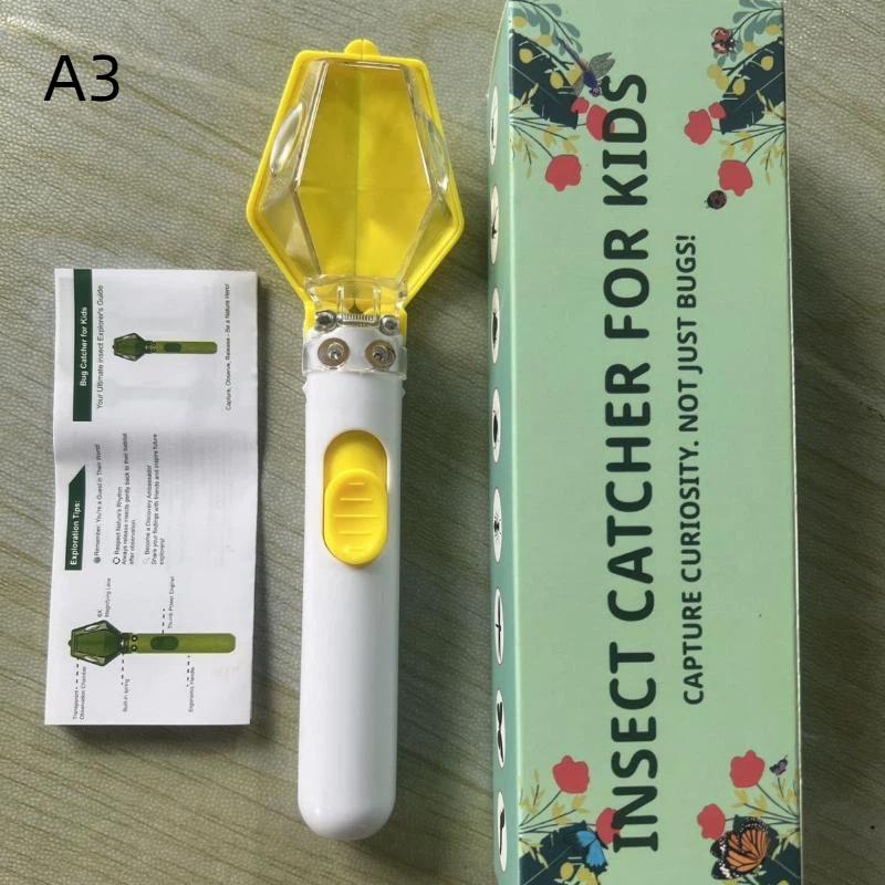 1 Stück Komfortabler Griff Multifunktional Tragbar Insektenfänger Sicherer Freigabemechanismus Drucktyp Handheld Insektenfalle Garten Zubehör