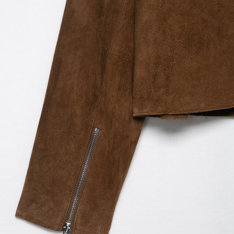 European & American Women's Short Pure Leather Jacket Coat - Hot Selling