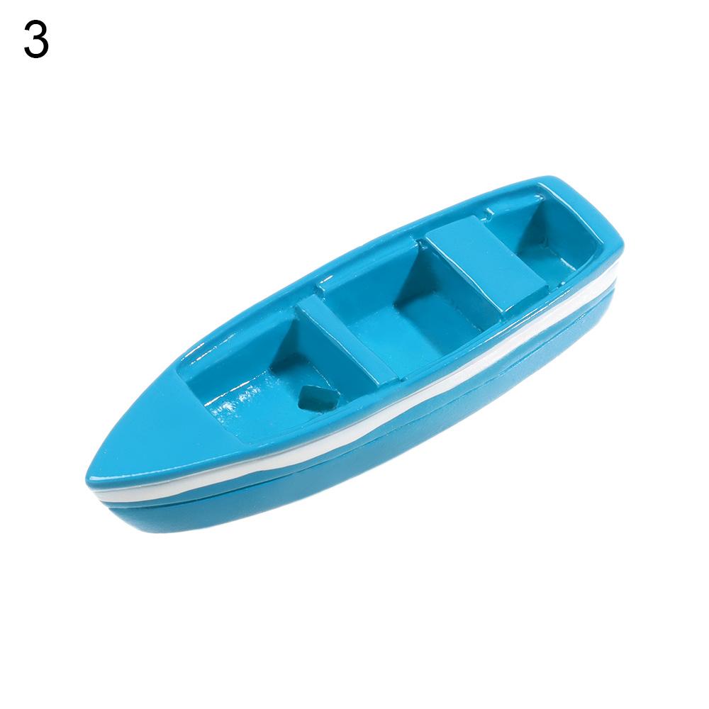 1 st Mini Paddelbåt Strandstol Havsutsikt Ornament Mikrolandskap DIY Heminredning Älfträdgård Miniatyr Dockhus Tillbehör