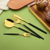 16 Pieces Colorful Silverware Tableware Set Service for 4, Stainless Steel Flatware Kitchen Cutlery Utensils Set for Home Kitchen Restaurant