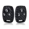 Carbon Fiber Silicone Car Key Case Cover Remote Fob For Honda Accord 7 Jazz Frv Civic Cr-V 2008 Crz Insight Srv Chord 7 Gr8 150R