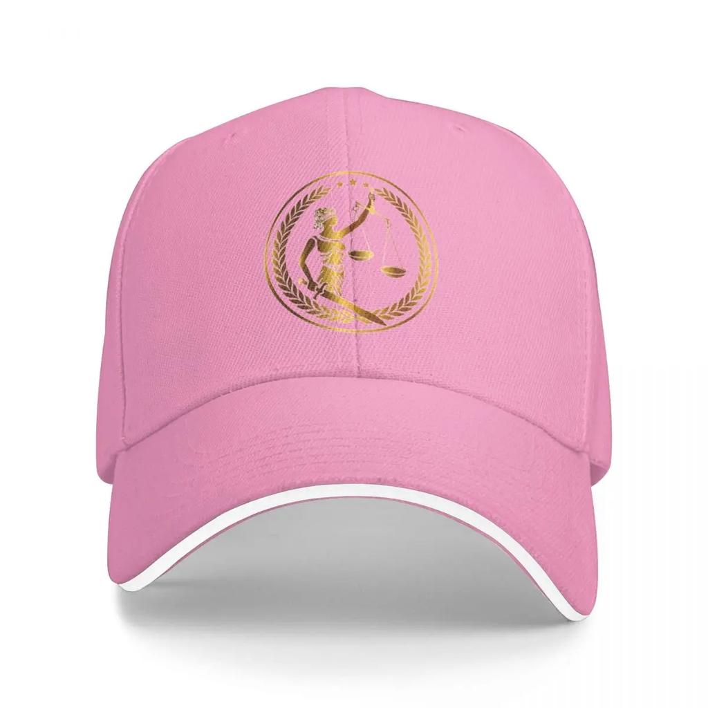 Lady Justice Logo. Baseball Cap Fun Hats Snap Back Hat Dropshipping Fishing Hat Women's Hats 2025 Men's