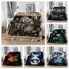 H-Harry Potters Cartoon Movie 3D Flannel Blanket Soft Throw Blanket Art for Home Decor Bedroom Bed Sofa Picnic Cover Kids Gift