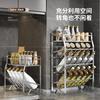 Stainless Steel Kitchen Spice Rack Desktop Organizer Multi-Tier Countertop Storage Shelf No Assembly Required