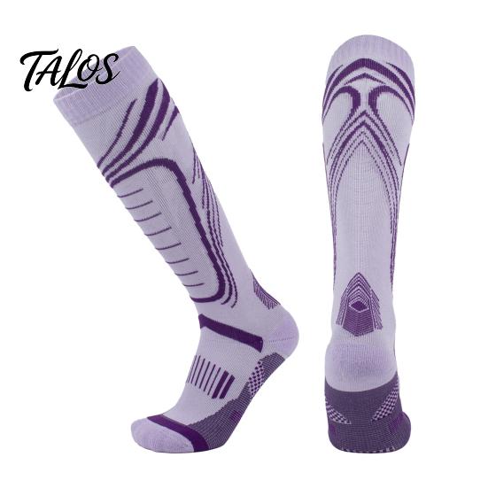 No Slip Snow Boot Socks Cotton Ski for Women, Thickened Thermal Snowboard Socks, Comfortable Pressure Relief Compression Skiing Calf Winter Sports and