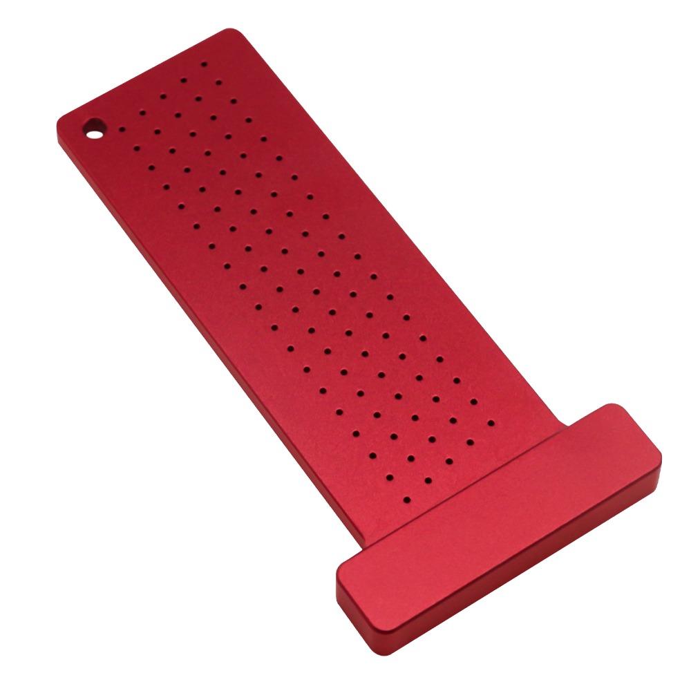 Easy Writing Hole Positioning Ruler 100mm Metric Scale Measuring Tool Carpenter Use
