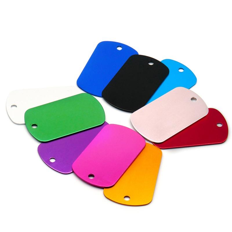 20Pcs Dog Tag Military Custom Pet ID Tags For Men Pendant Number Personalized Engraved Name Necklace Collar Accessories