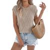 Spring and Summer Solid Color Twisted Batwing Sleeve Casual Loose Knit Top Women's Dress