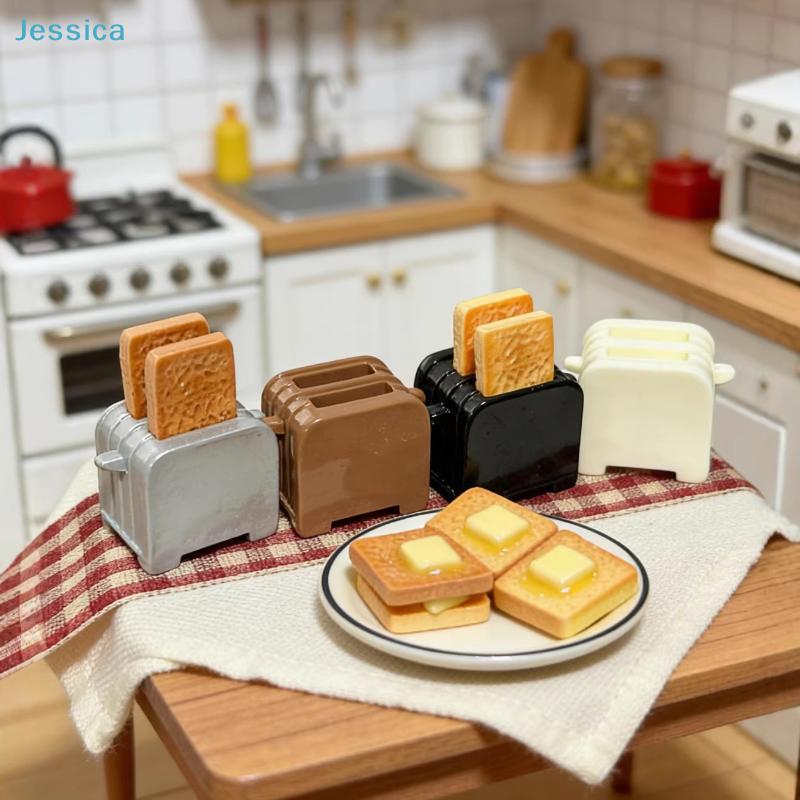 1:12 Scale Dollhouse Miniature Toaster – Random Color Simulation Kitchen Appliance For Dollhouse Decor