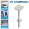 ABSOPRO Car Roof Rack Slot M6 with Nuts and Truck Roof Rack Cargo Carrier Bolt Stainless 4 Pieces T-Shape Bolts, Washers, T-Shape Bolts, Accessories,