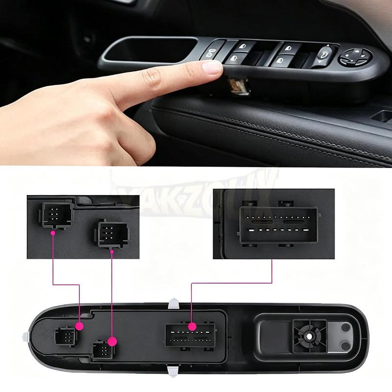 Master Driver Side Power Window Switch For Peugeot 3008 5008 2009 2010 2011 2012 2013 2014 2015 2016 96650620ZD 96650620ZD