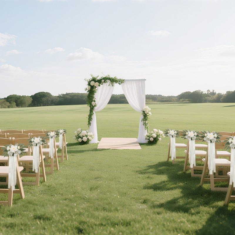 Artificial Peony Decorative FlowersWedding Chair Back FlowersWedding Car Decorative Flowers Peony and Rose Artificial Flower Clusters
