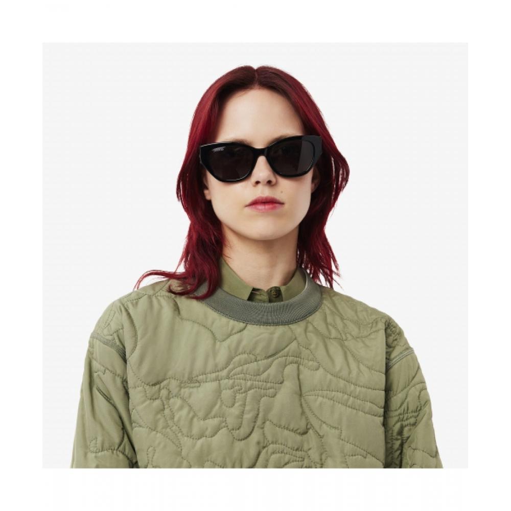 Lacoste Women S Flower Pattern reverSible Padded SweatShirt [white]