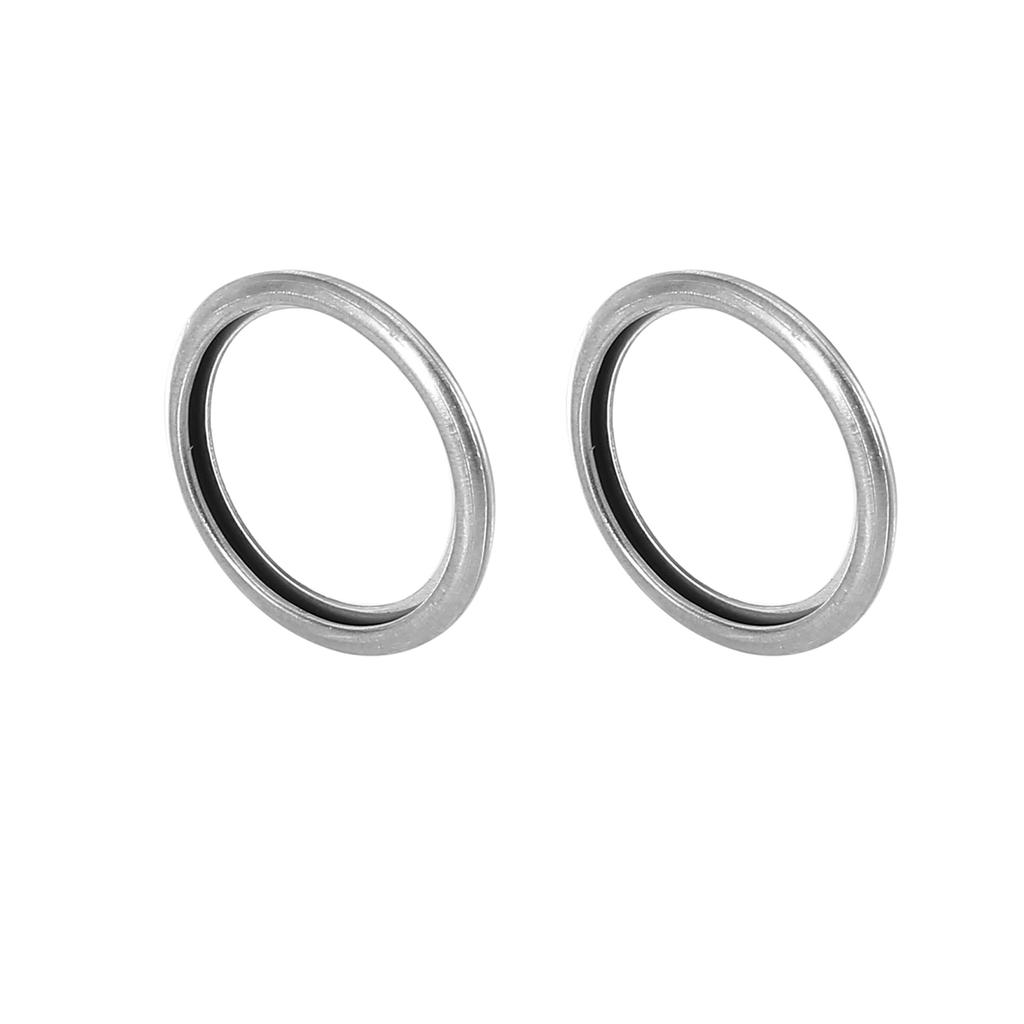 X AUTOHAUX Drain Washer, Drain Washer, M20, 11126-AA000, Subaru Compatible, Legacy, DL, Deluxe, Brat, Silver-Tone, Pack of 20