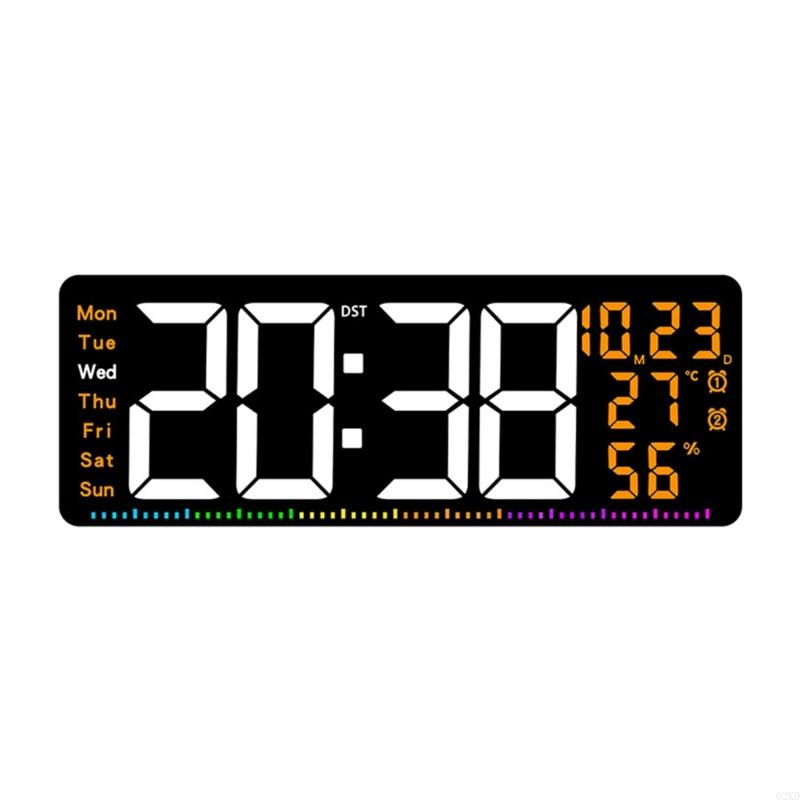 

62KD 16,5-дюймовые настенные часы Инновационные светодиодные часы для дома, офиса и студенческих комнат