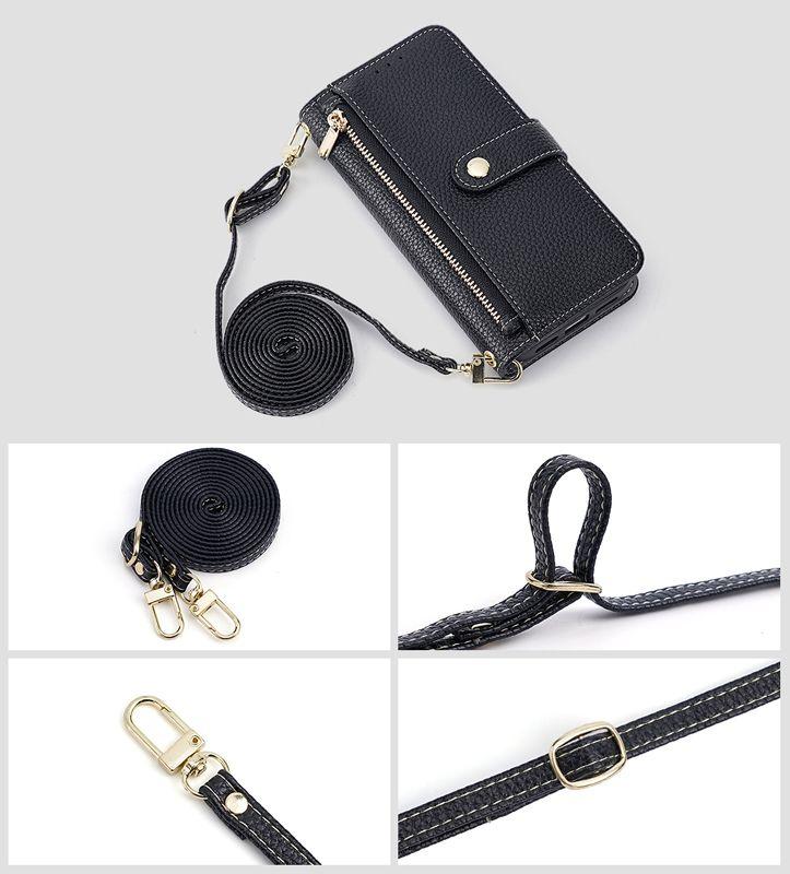 Apple 16promax Crossbody Phone Leather Case