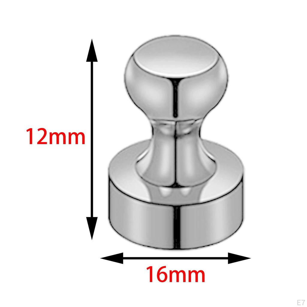 10x Magnetic Push Pins Fridge Magnet Thumb Tack for Whiteboard Metal Surface