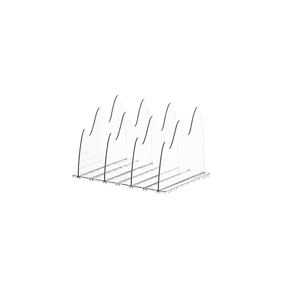 

Anti-slip Pad Bag Storage Dividers Rack Wavy Clear Handbag Organizer Purse Shelf Holder Closet 4 Pcs Dividers